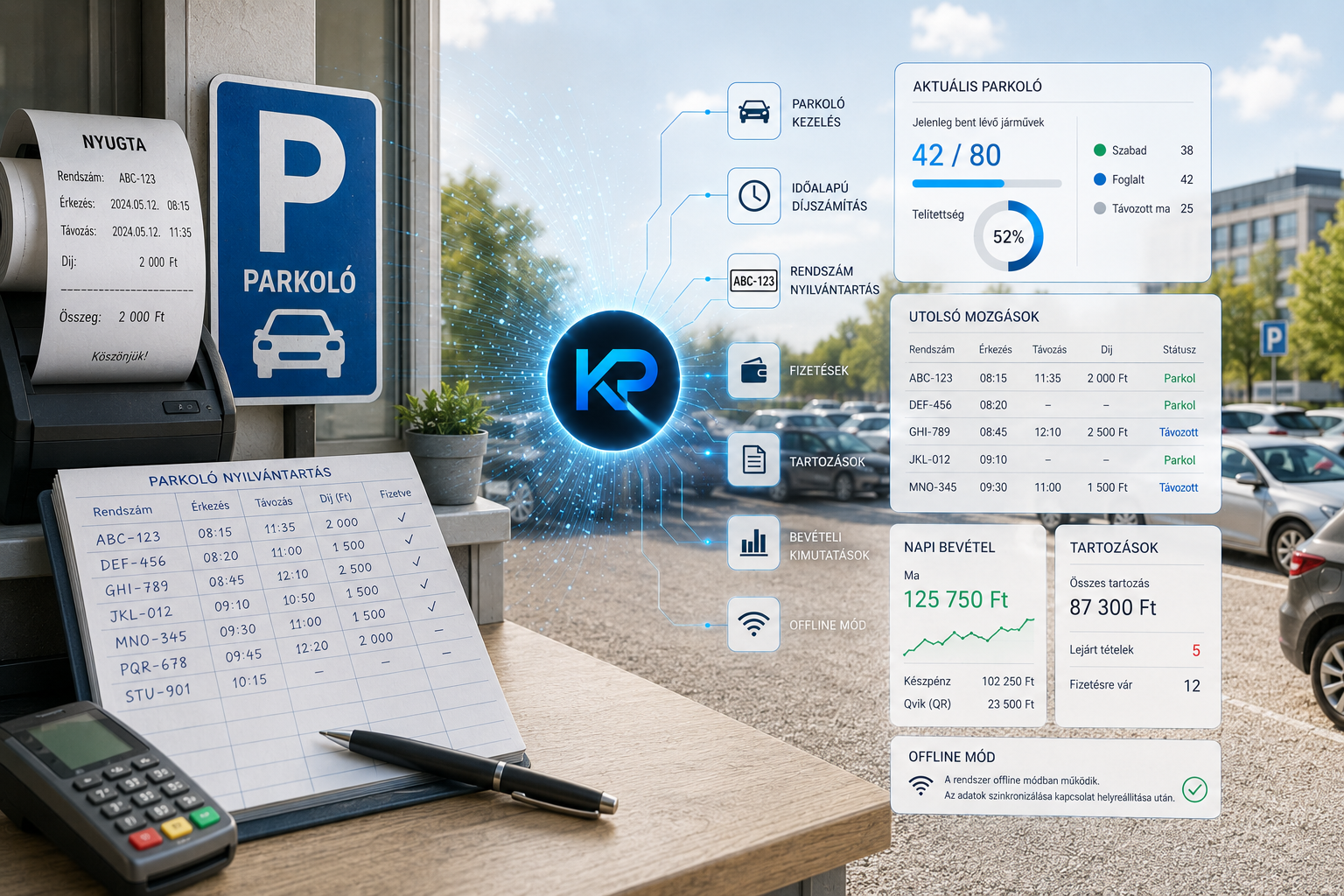 Parkoló app
